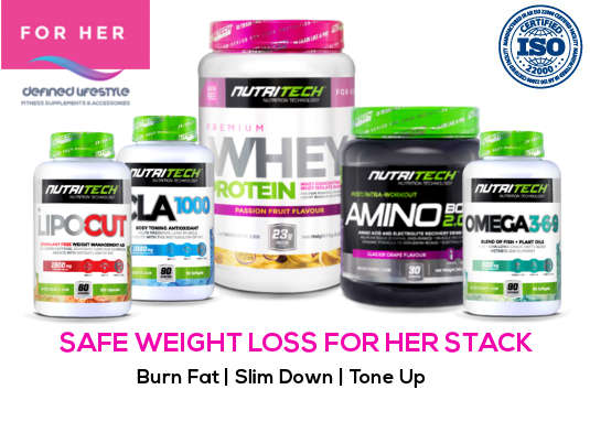 Nutritech SAFE Weight Loss For Her Stack - Strawberry Cupcake / Tropical Rain