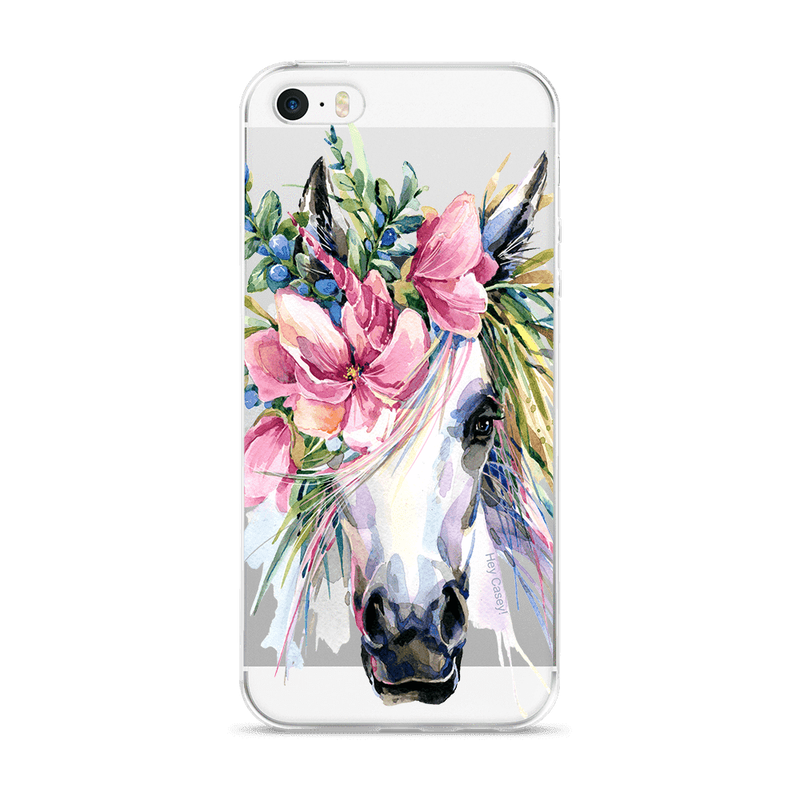 Floral Unicorn Phone Case - iPhone SE 2020