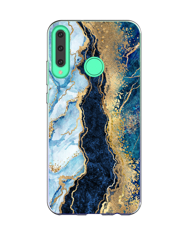 Indigo Flow Marble Phone Case - Huawei Y7 P
