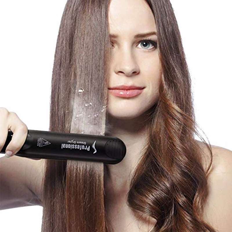 Steam Hair Straightener Flat Iron Professional Ceramic Tourmaline