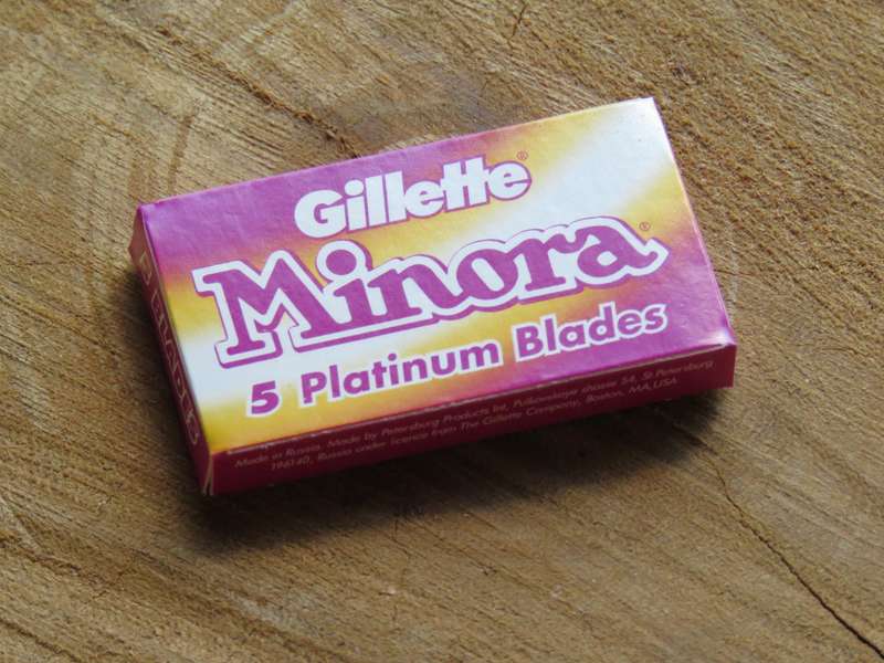 Gilette Minora blades for Safety Razor - Minora safety razor blade