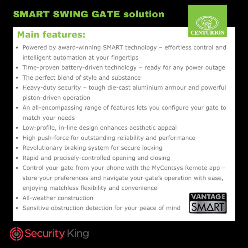 Centurion Vantage Smart 500 Double Swing Gate Motor Kit