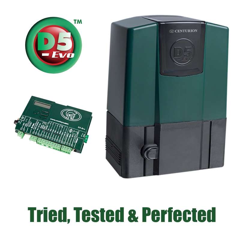 Centurion D5 Evo Gate Motor Kit + D5 Anti - Theft Bracket