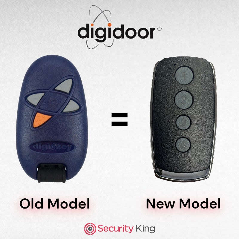 DigiDoor Garage Door 4 Button Remote