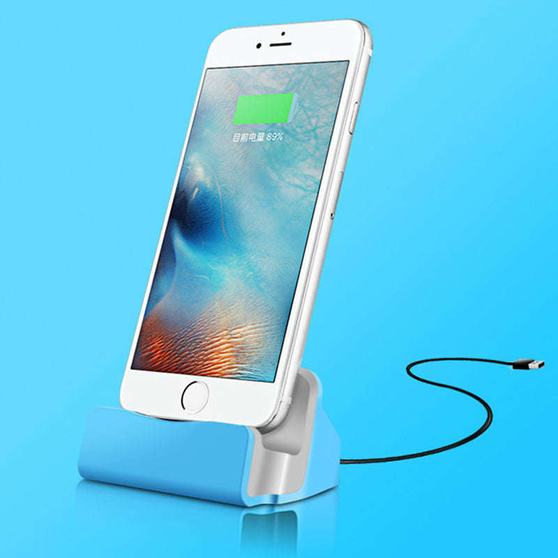 Apple iPhone 5/6 Charging Docking Station - Blue