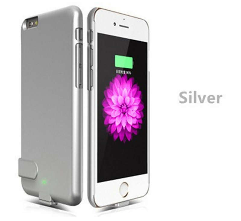 External Battery Pack (Grey) for iPhone 6plus/6s plus - 6plus/6s plus / Silver