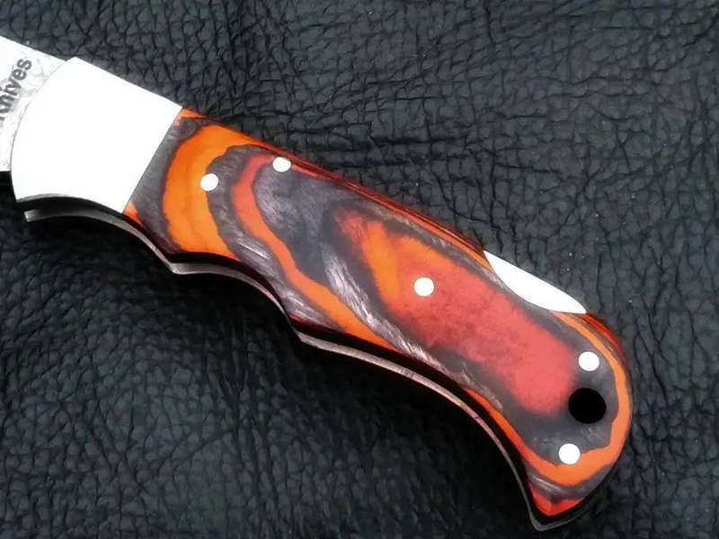 Damascus Steel Folding Knife-C81