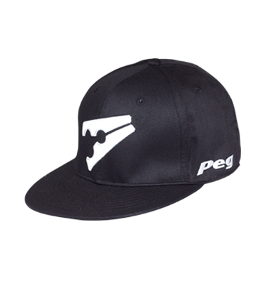 Baseball Flat Cap - Black and White - 7
