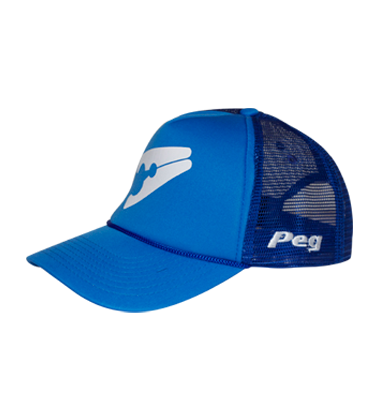 Trucker Cap Bent Peak - Blue D1