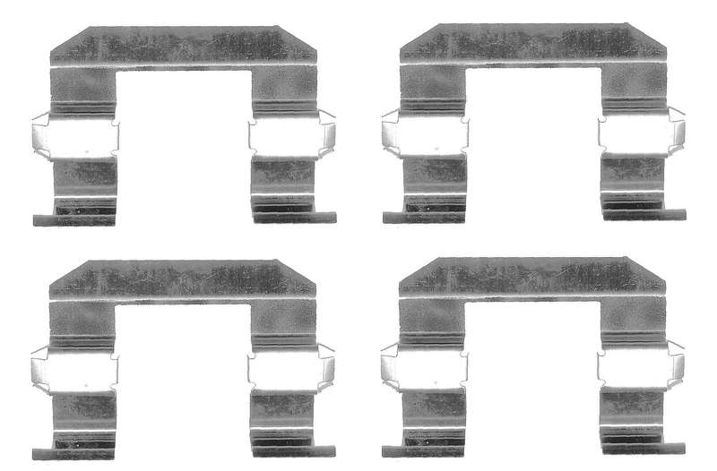 Front Axel Pad Clip For HYUNDAI TRAJET (FO) 3.5 i V6 4WD (G6CU)(143KW) 01-06