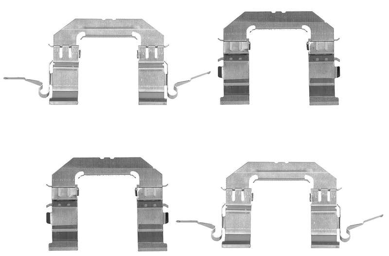 Front Axel Pad Clip For NISSAN NAVARA (D40) 2.5 dCi (YD25DDTi)(106KW) 05-