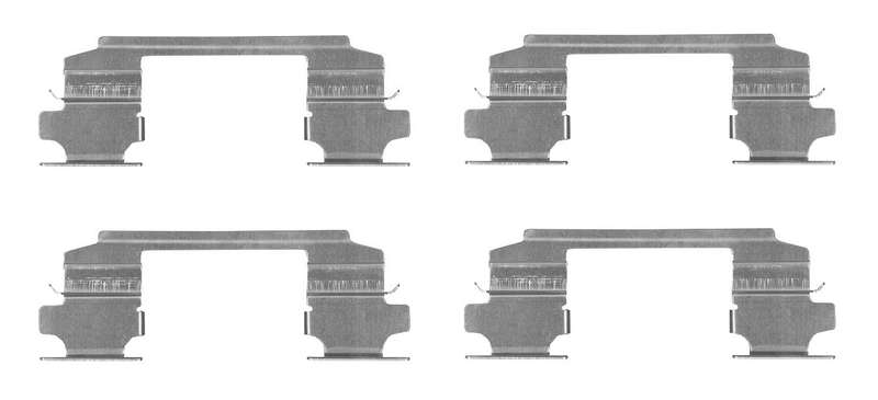 Front Axel Pad Clip For NISSAN X-TRAIL I (T30) 2.2 Di 4x4 (YD22DDTi, YD22ETI)(84KW) 01-05