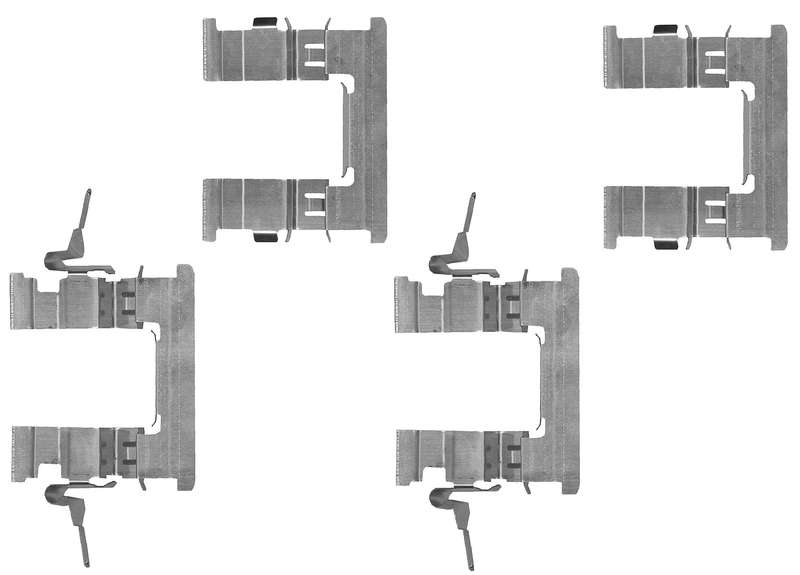 Disc Brake Pad Clip Kit - Abc960 (Argus Motoring)