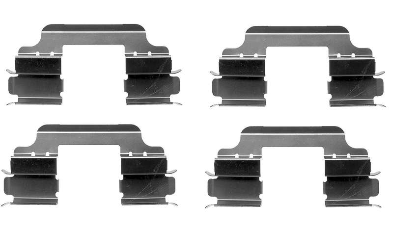 Front Axel Pad Clip For RENAULT CLIO III (BR0/1, CR0/1) 1.6 16V (BR05, BR0B, BR0Y, BR15, BR1J, BR...