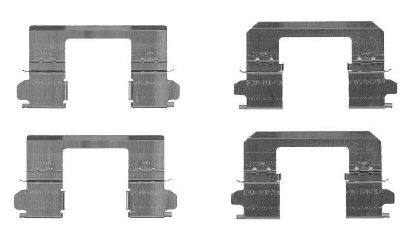 Front Axel Pad Clip For NISSAN QASHQAI / QASHQAI +2 I (J10, NJ10, JJ10E) 1.5 dCi (K9K 282, K9K 29...