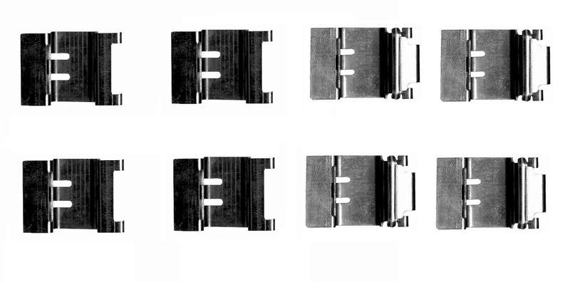 Front Axel Pad Clip For TOYOTA AURIS (_E18_) 1.6 (ZRE181_, ZRE185_, ZRE185R, ZRE181R) (1ZR-FAE)(9...
