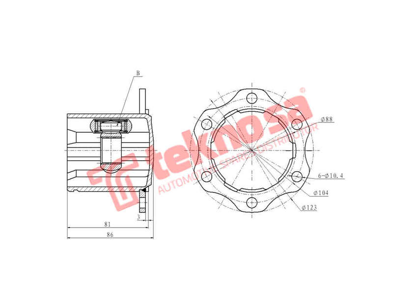 INNER CV JOINT - AD4006 (TEKNOSA)