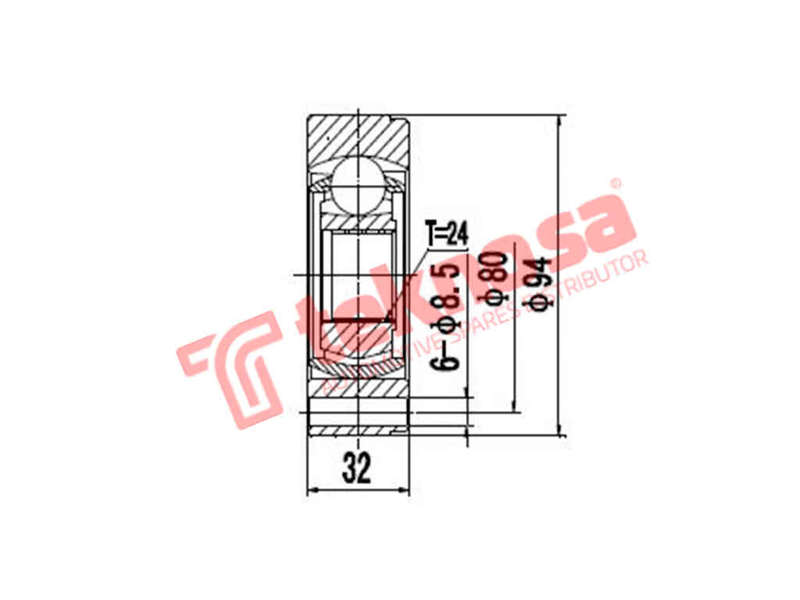 INNER CV JOINT - AF4001 (TEKNOSA)
