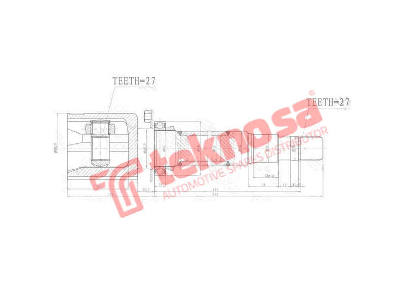 INNER CV JOINT - AF4002 (TEKNOSA)