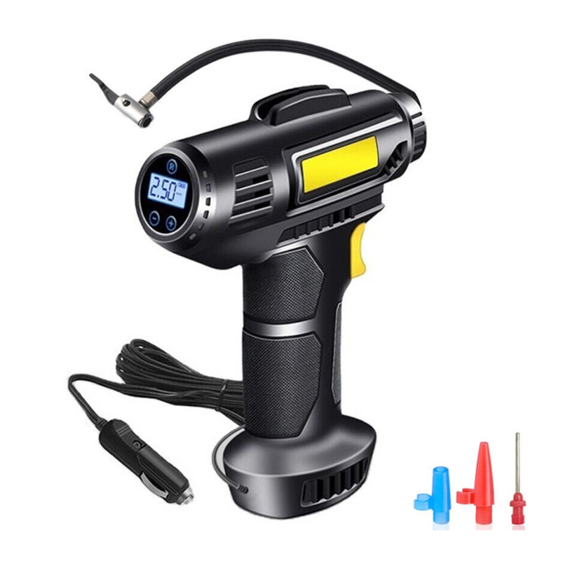 120W Tyre Inflator With Digital Display and LED Torch