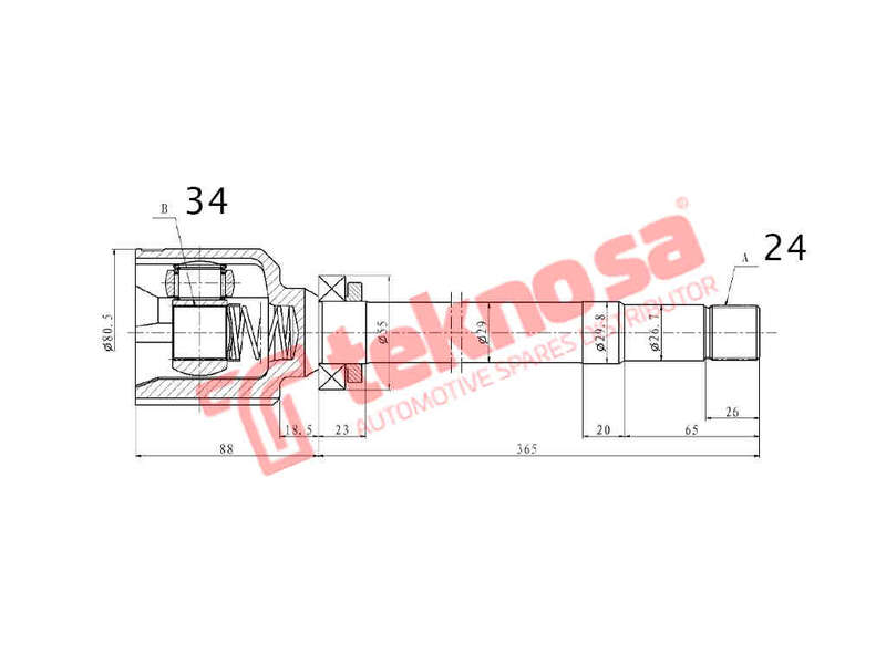 INNER CV JOINT - CT4009 (TEKNOSA)