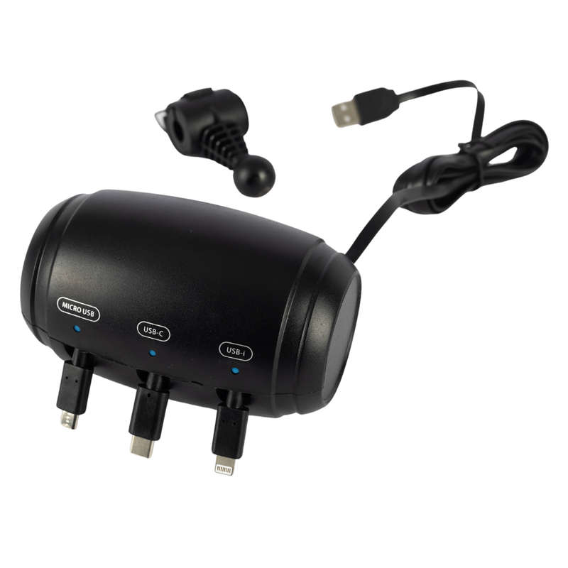 Multi Retractable Car Headrest Charger Station Headrest 3-in-1 For Backseat Passengers