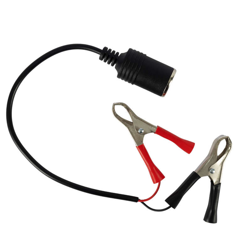 30cm Battery Crocodile Clip To Cigarette Lighter Adapter 12V