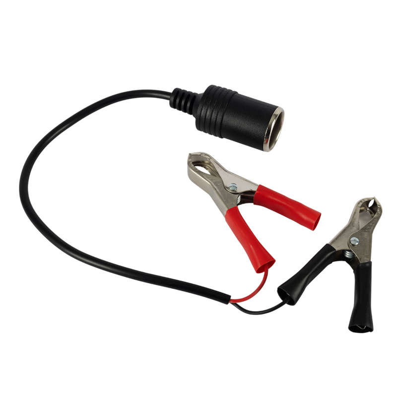 30cm Battery Crocodile Clip To Cigarette Lighter Adapter 12V