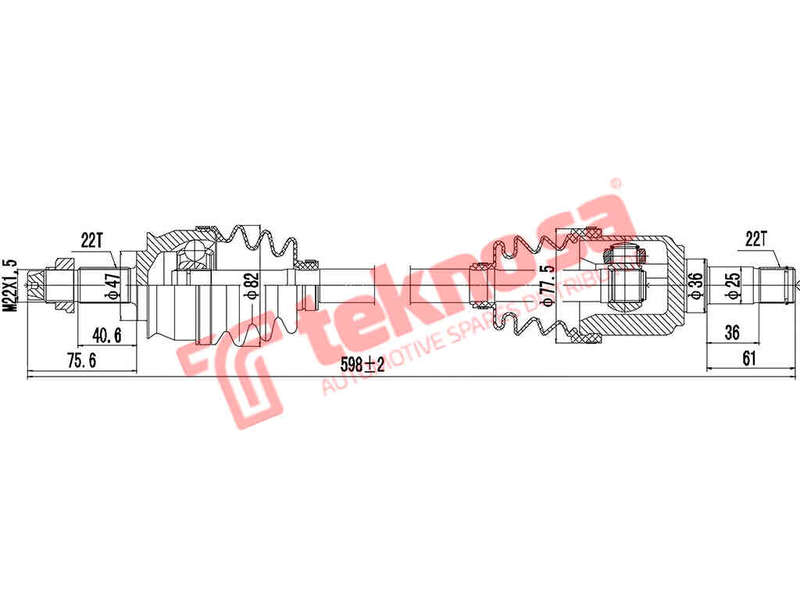 DRIVESHAFT - DFI200 (TEKNOSA)