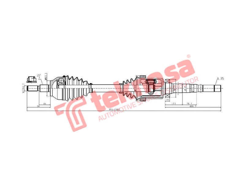DRIVESHAFT - DFO209 (TEKNOSA)