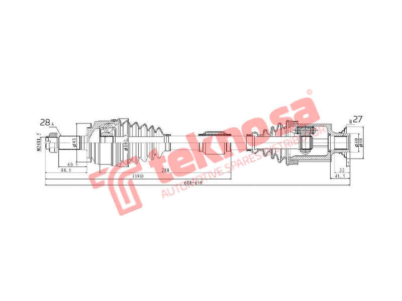 DRIVESHAFT - DHO229 (TEKNOSA)