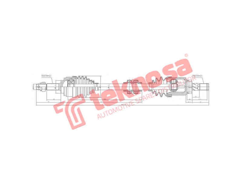 DRIVESHAFT - DNI100 (TEKNOSA)