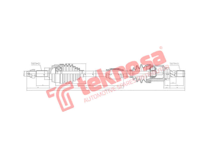 DRIVESHAFT - DNI101 (TEKNOSA)