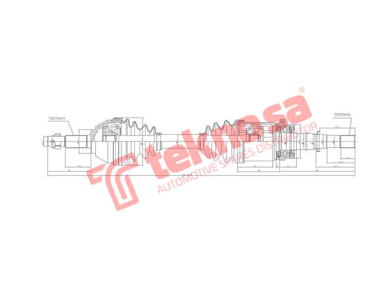 DRIVESHAFT - DNI229 (TEKNOSA)