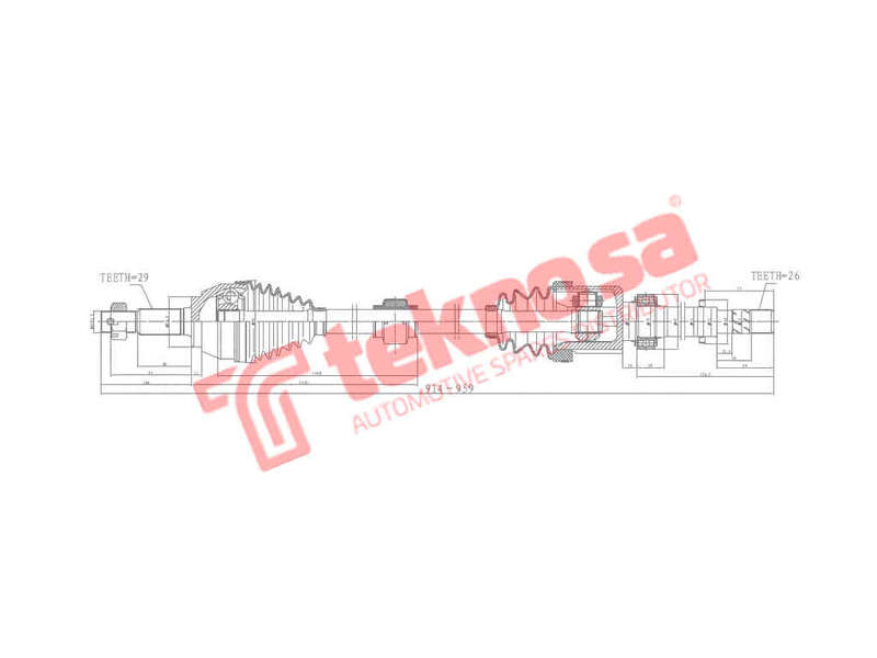 DRIVESHAFT - DNI233 (TEKNOSA)