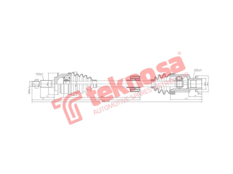 DRIVESHAFT - DSU109 (TEKNOSA)