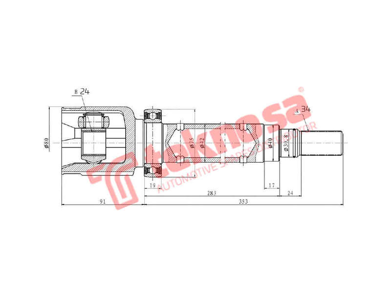 INNER CV JOINT - FD4045 (TEKNOSA)