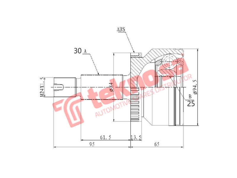 INNER CV JOINT - HY3021A (TEKNOSA)