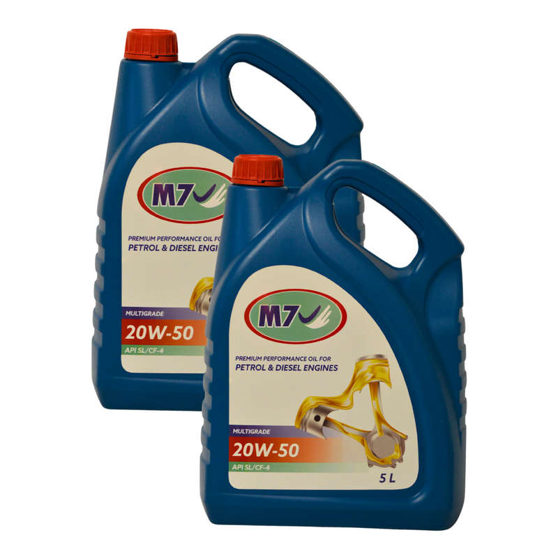 M7 API SL/CF-4 20W50 5 LITRE x 2