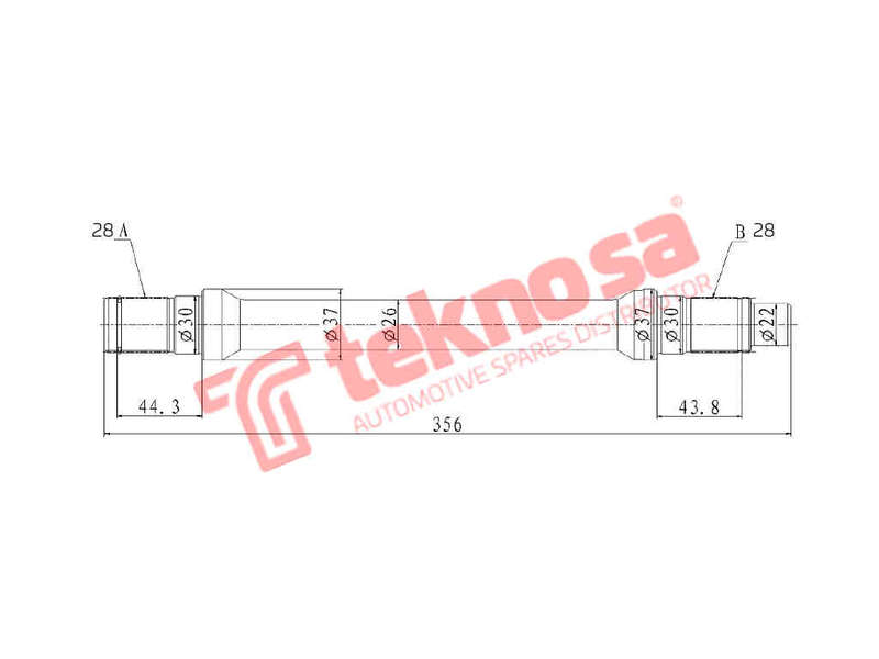 INNER CV JOINT - MZ4016 (TEKNOSA)