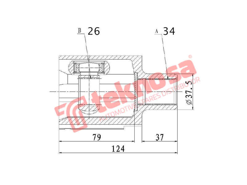 INNER CV JOINT - OP4027 (TEKNOSA)