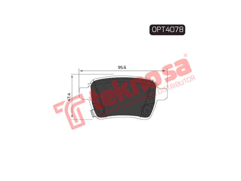 BRAKE PAD SET - OPT4078 (OPTIMA)