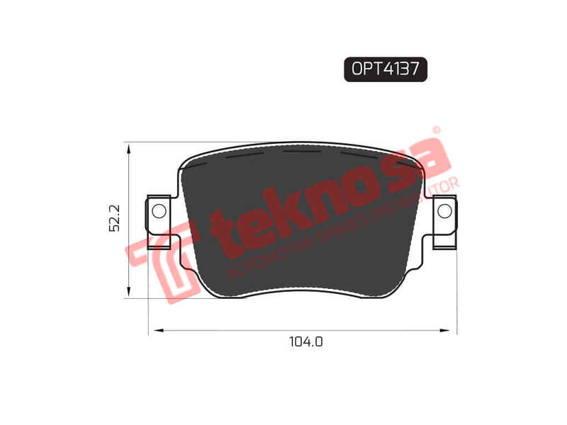 BRAKE PAD SET - OPT4137 (OPTIMA)