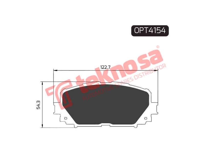 BRAKE PAD SET - OPT4154 (OPTIMA)