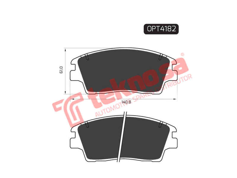BRAKE PAD SET - OPT4182 (OPTIMA)