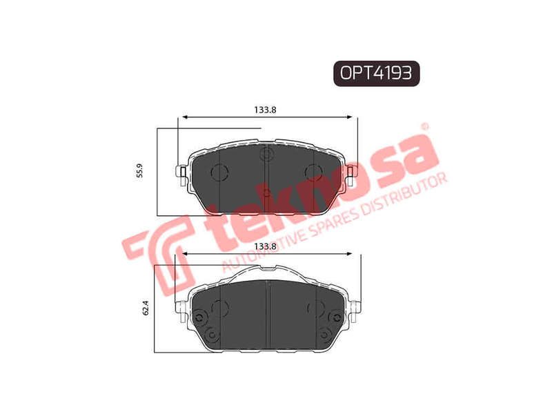 BRAKE PADS - OPT4193 (OPTIMA)