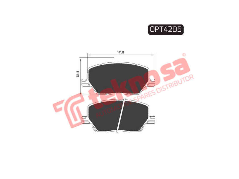 BRAKE PAD SET - OPT4205 (OPTIMA)
