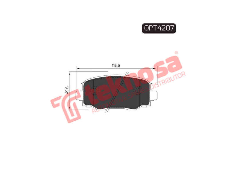 BRAKE PADS - OPT4207 (OPTIMA)