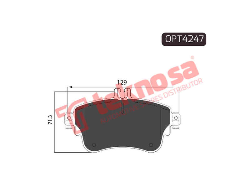 BRAKE PAD SET - OPT4247 (OPTIMA)