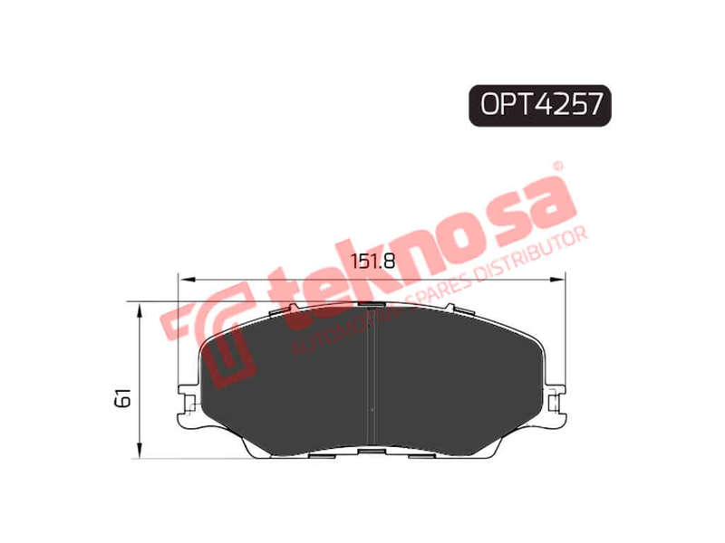 BRAKE PADS - OPT4257 (OPTIMA)